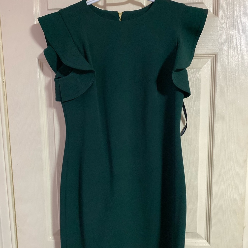 Calvin Klein emerald green dress